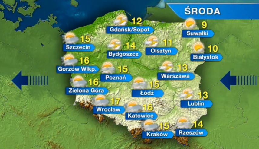 Chłodno, ale słonecznie. Zobacz pogodę na środę!