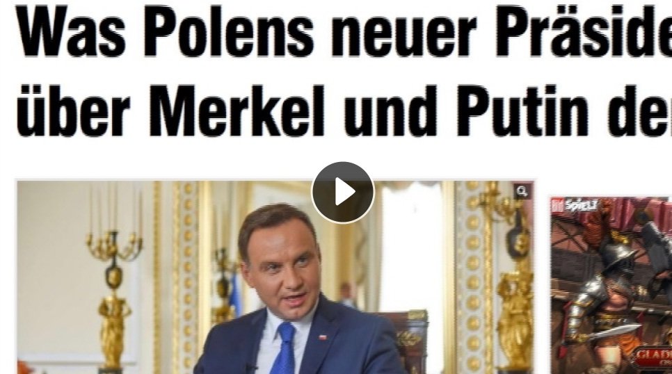 Prezydent Duda udzielił wywiadu tabloidowi 