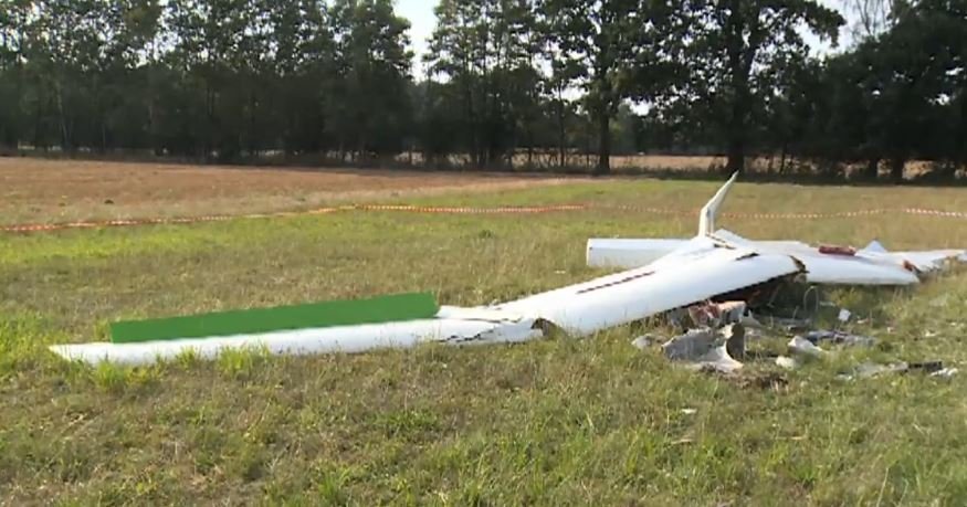 Pod Ostrowem Wielkopolskim rozbił się szybowiec