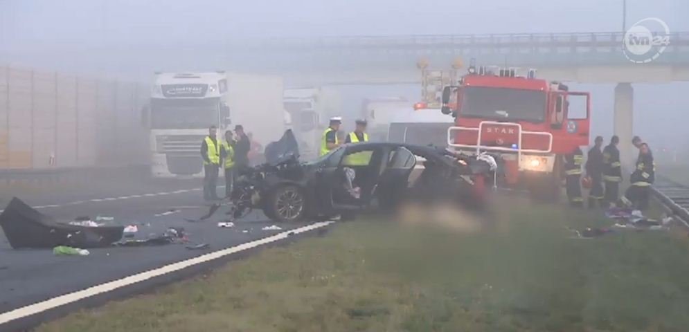 Wypadek na A2: Dzieci zginęły po wyjściu z samochodu?