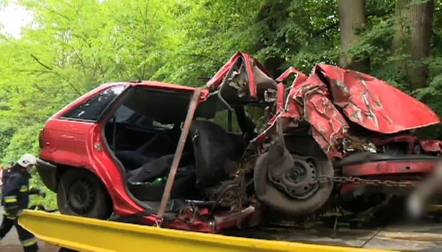 Pięć osób zginęło w wypadku pod Bełchatowem. Samochód uderzył w drzewo