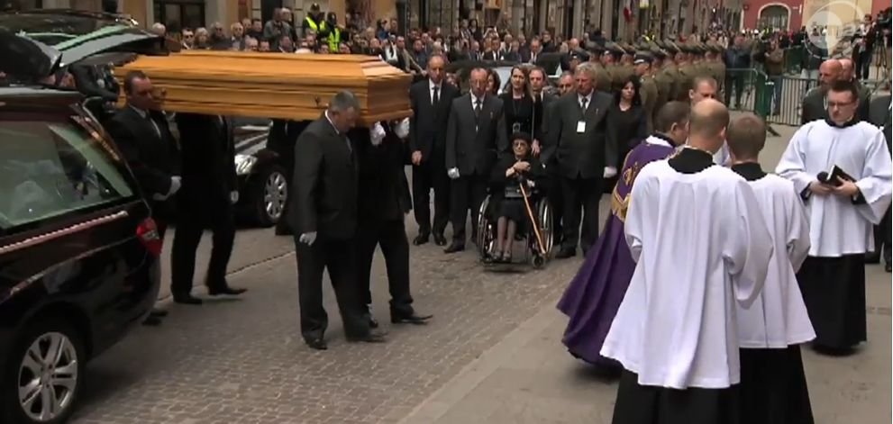 Pożegnanie Bartoszewskiego w katedrze św. Jana Chrzciciela w Warszawie