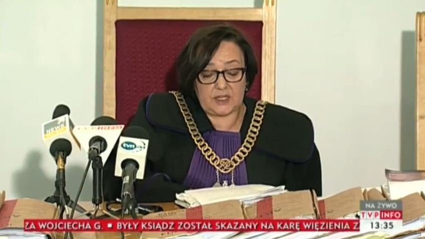 Były ksiądz skazany na 7 lat więzienia za molestowanie nieletnich