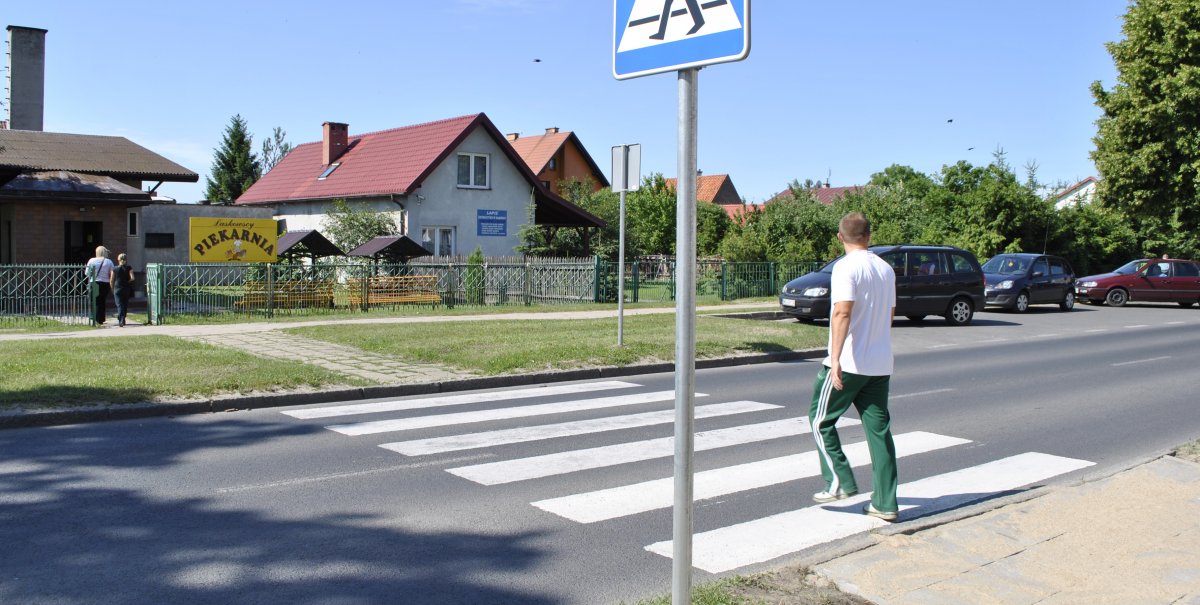 Specjalne oznakowanie na przejściach dla pieszych