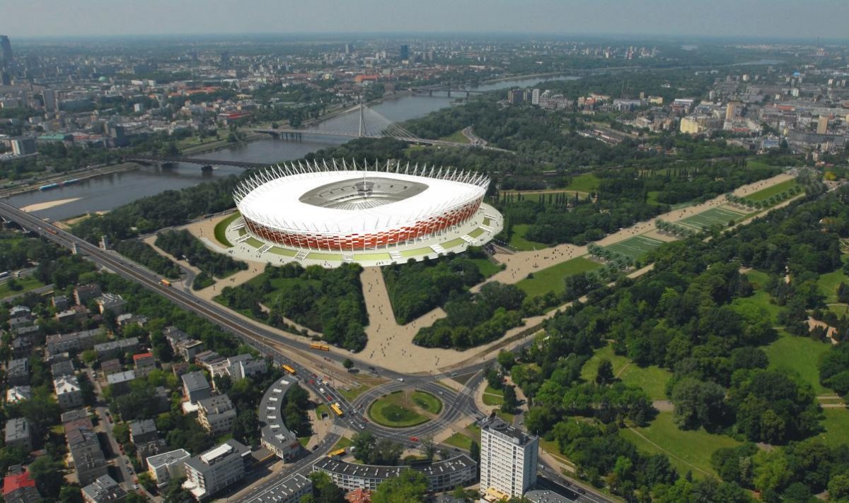 Protesty przeciw ACTA na otwarcie Stadionu Narodowego