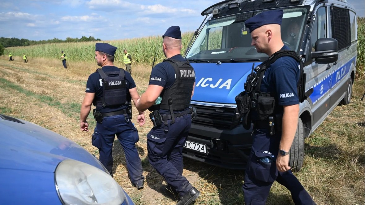Koreańskie napisy na dronie, który spadł na Lubelszczyźnie. Oględziny będą kontynuowane