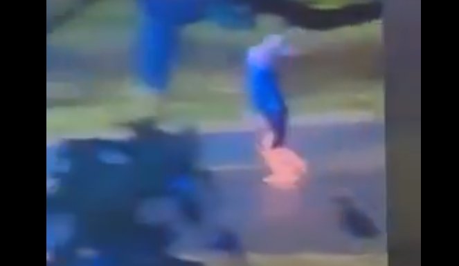 Nagranie z ataku na policjantów w Sosnowcu