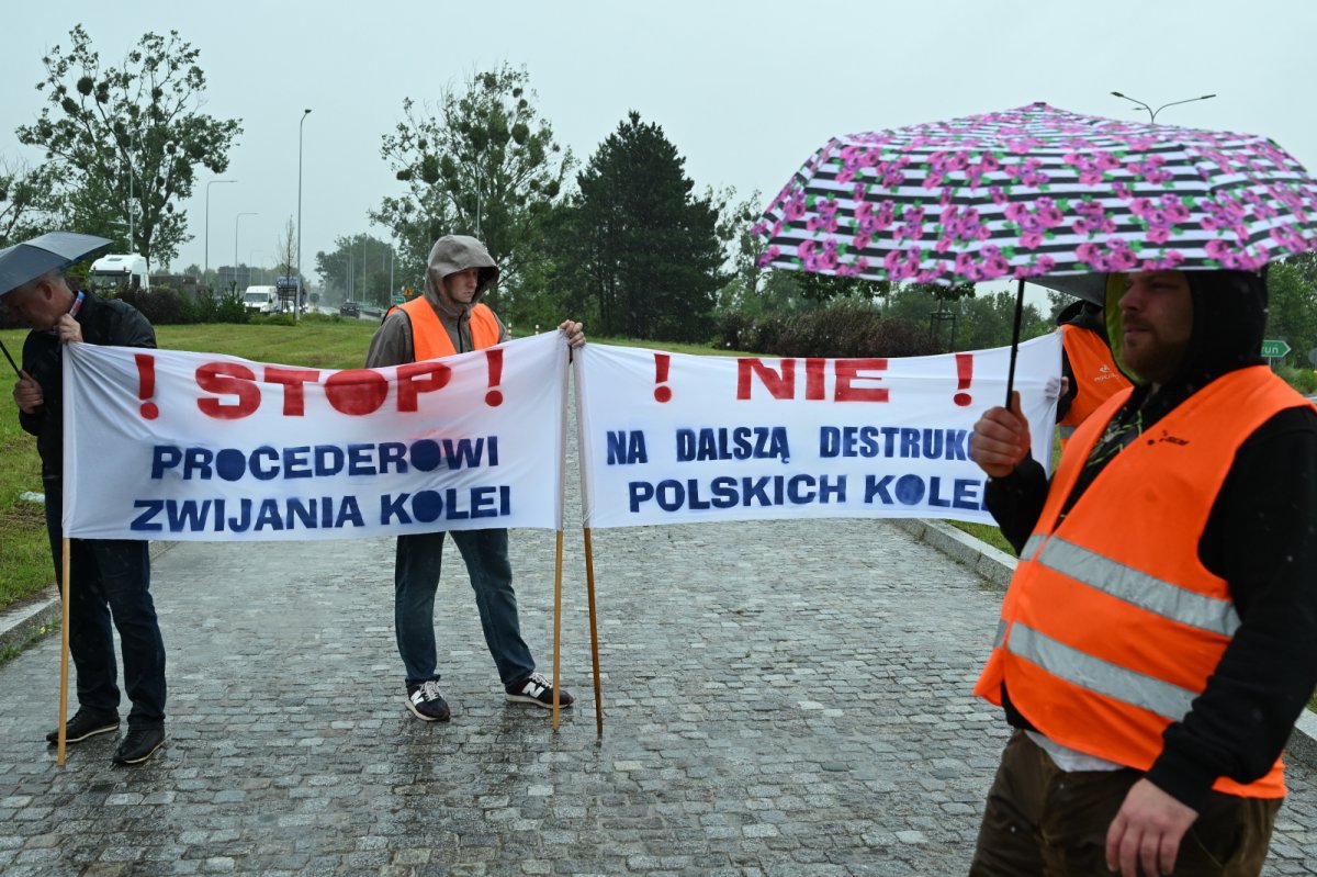 Maszyniści blokują drogi. Chcą ratować polski transport kolejowy