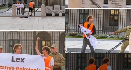 Ekoterroryści wdarli się na teren Pałacu Prezydenckiego