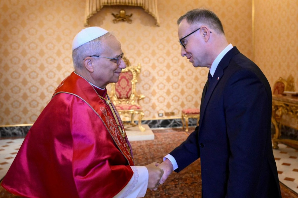 Prezydent Andrzej Duda na audiencji u papieża Leona XIV
