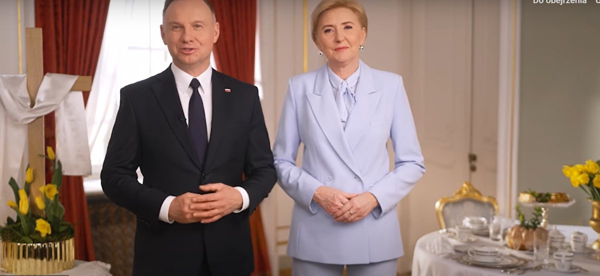 Para prezydencka złożyła życzenia z okazji Świąt Wielkanocnych