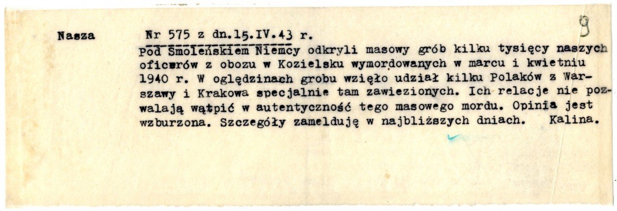 Historyczne świadectwo z Katynia. Oryginalne dokumenty z 1943 roku ujrzały światło dzienne