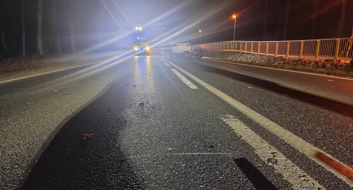 Prawie 6 promili i upadek na poboczu. 40-latek cudem przeżył