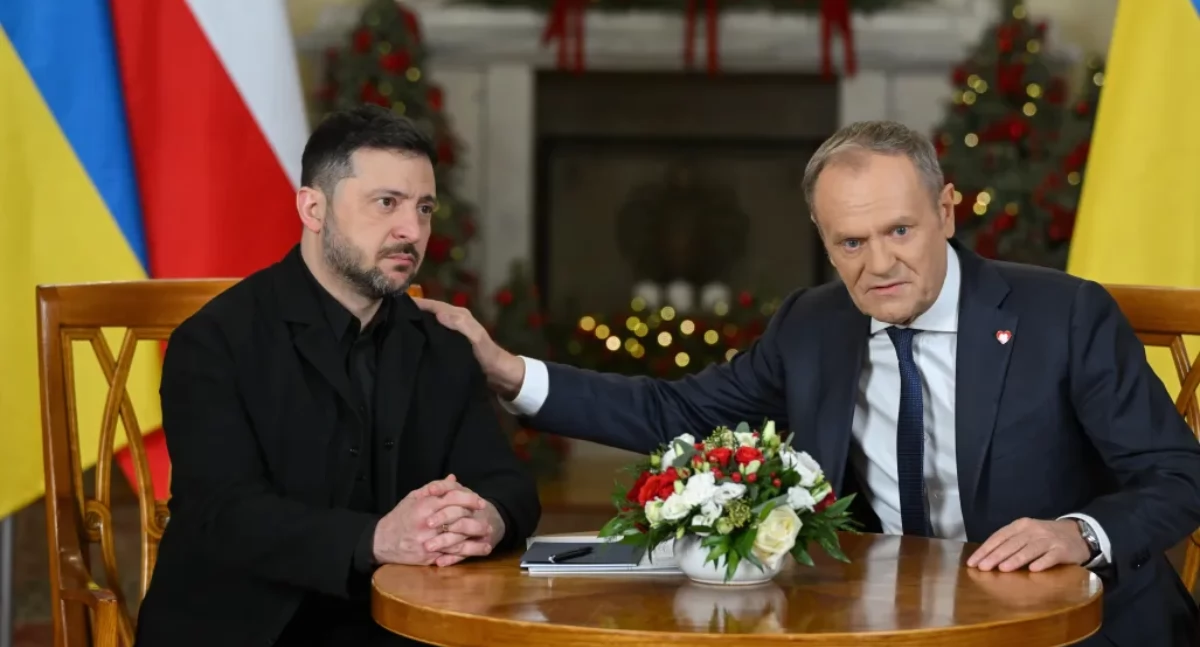Tusk powiedział to przy Zełenskim 