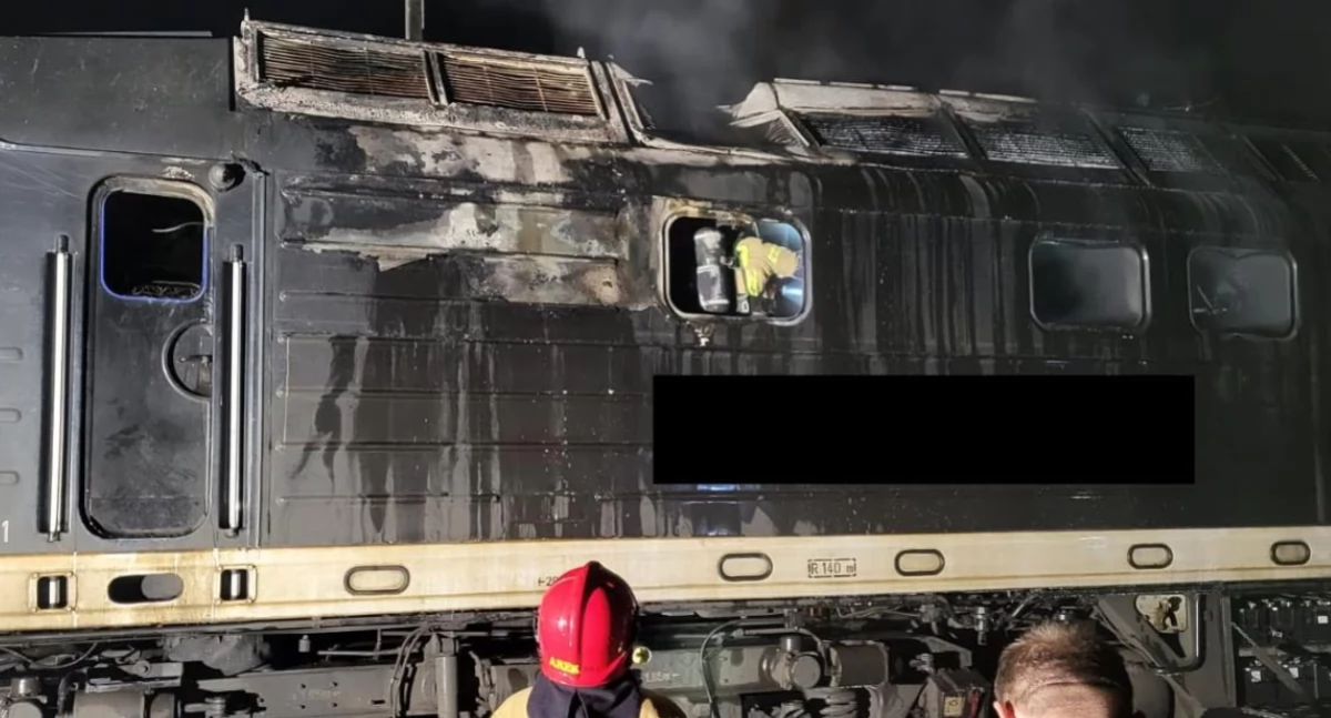 Zapaliła się lokomotywa PKP Intercity