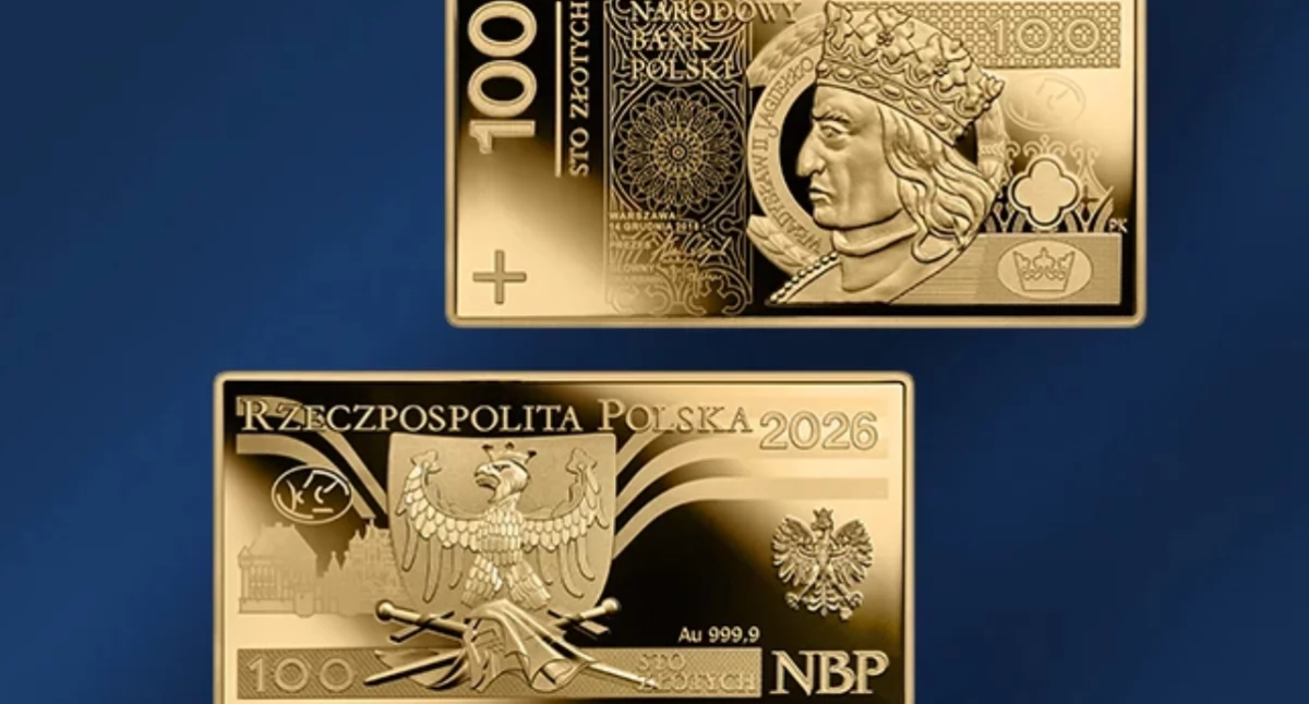 Wygląda jak banknot, ale to moneta.NBP wypuszcza nowe „100”