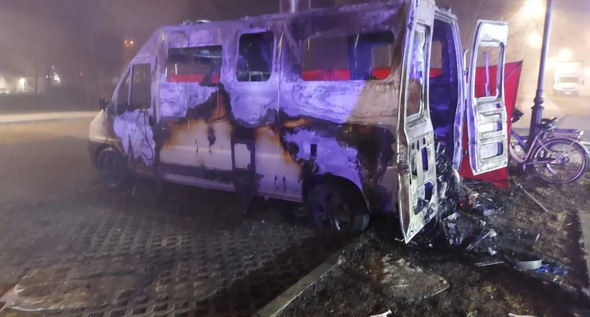 Tragiczny pożar kampera w Ustce