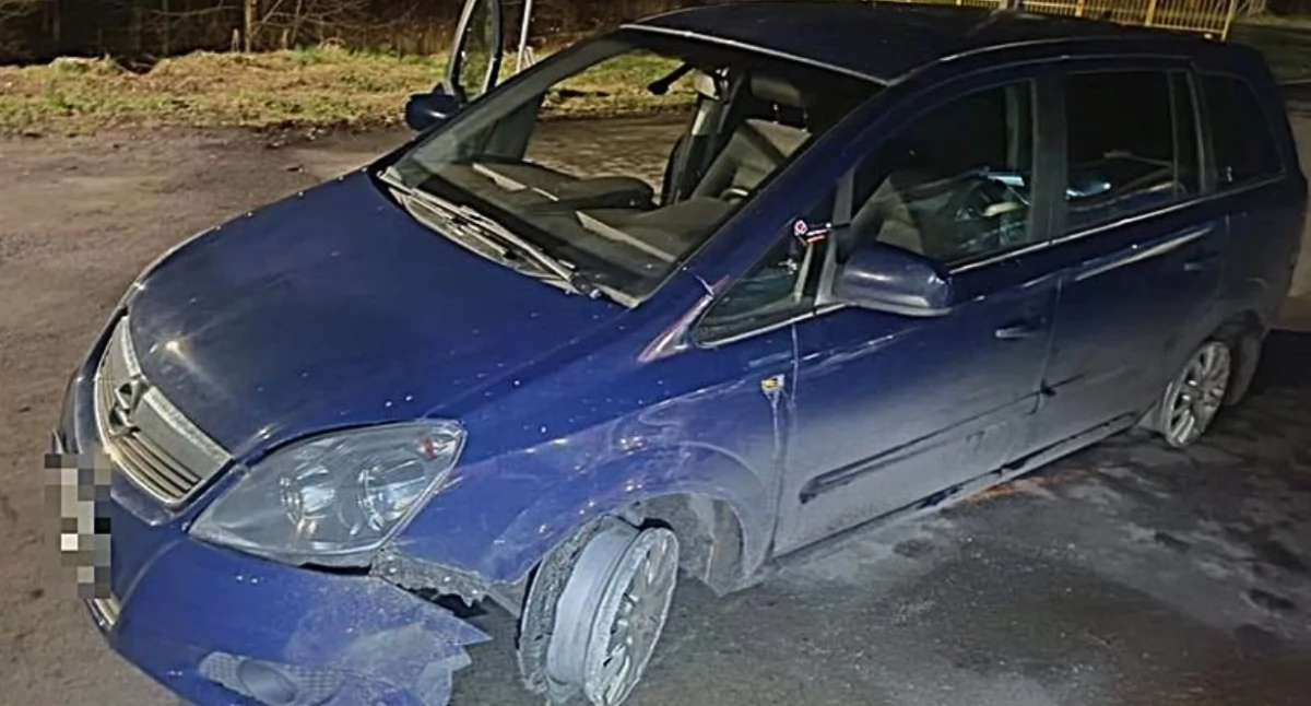 Jechała na na samych felgach, miała 3 promile 