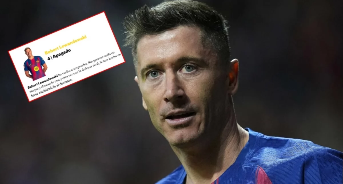 45 minut i koniec. Lewandowski pod ostrzałem w Hiszpanii