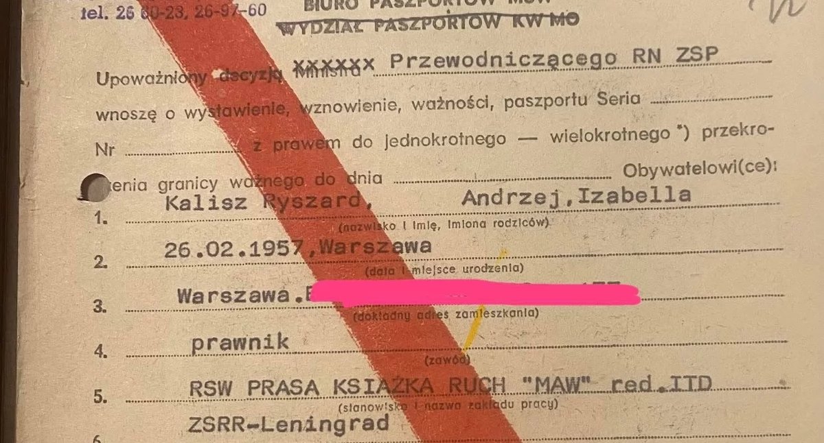 Leningrad w życiorysie Ryszarda Kalisza