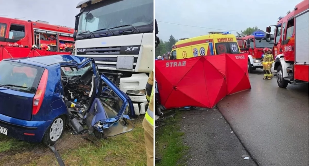 Ojciec i dwaj synowie zginęli w drodze. Auto uderzyło w zaparkowaną ciężarówkę