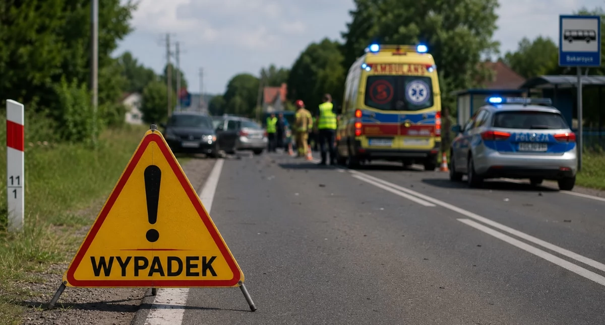 Auto spadło z wiaduktu; zginęło dwóch mężczyzn