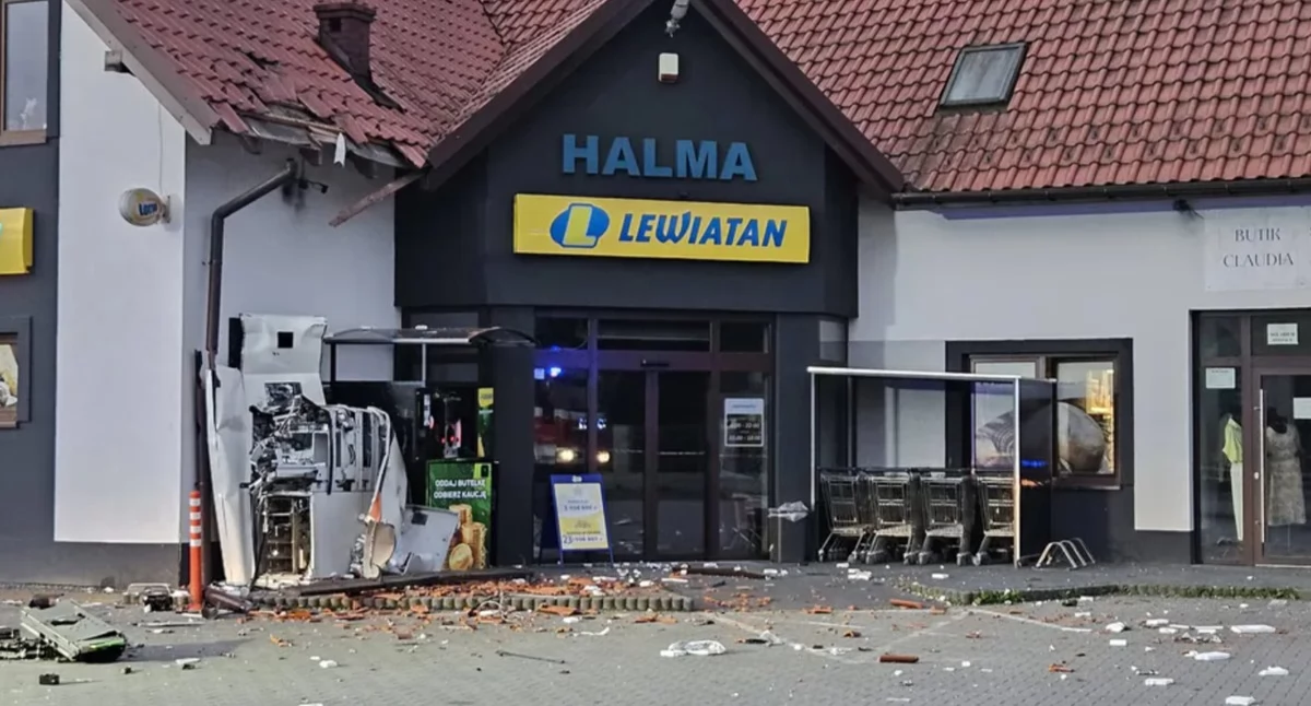 Bankomat wyleciał w powietrze