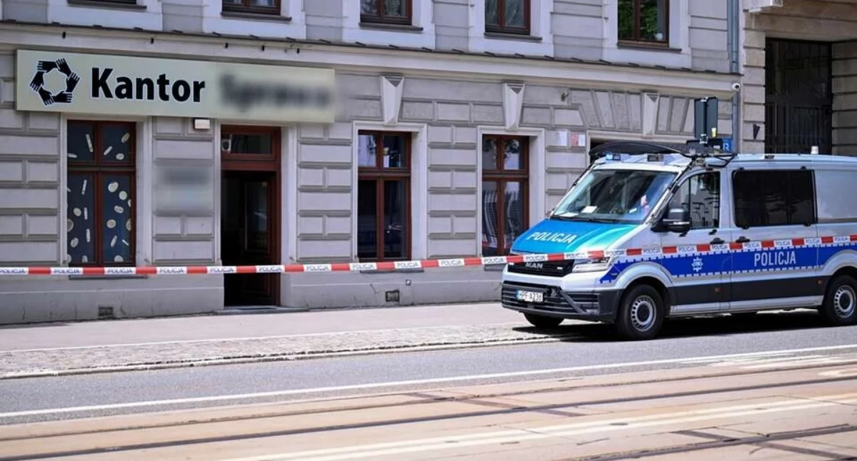 Napad na kantor w centrum Łodzi!