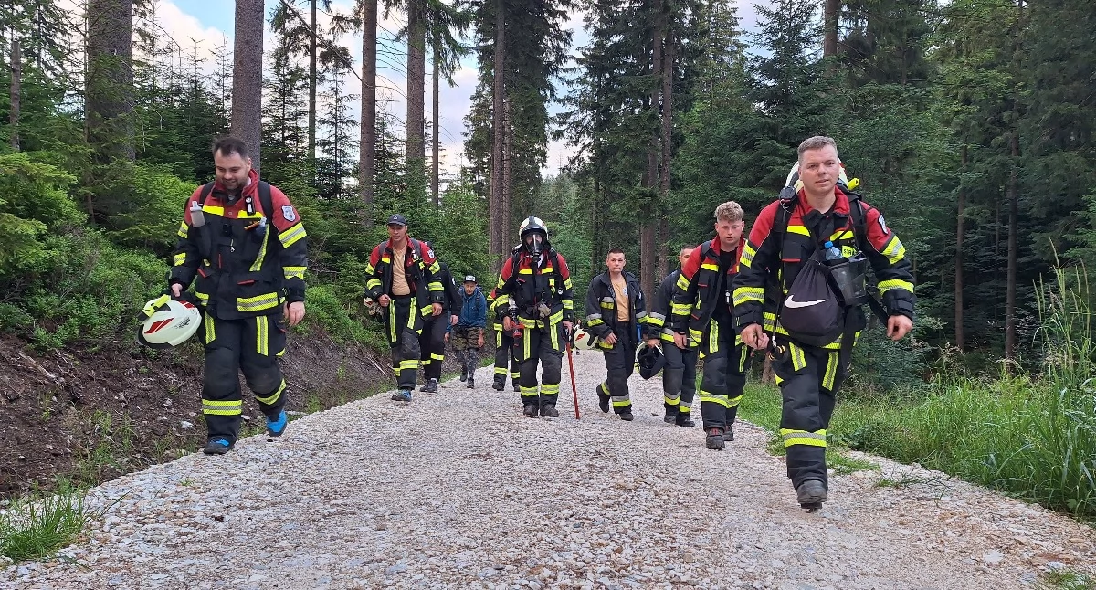 Strażacy z 20-kilogramowym umundurowaniem zdobyli Śnieżnik. Cel był szczytny