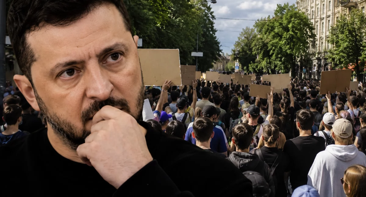 Wrze w Kijowie. Tysiące ludzi przeciw decyzji Zełenskiego