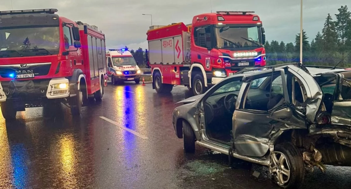 Groźny wypadek na zakopiance