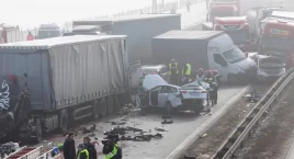 Karambol na A1. Gigantyczne utrudnienia