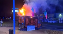 Pożar food trucka