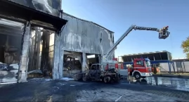 Pożar w zakładzie utylizacji odpadów w Ciepielówku. &hellip;