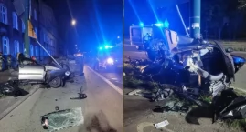 Auto uderzyło w słup, dwie osoby nie żyją