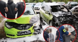 Pożar pięciu aut. Policja: sprawcami byli chłopcy w &hellip;