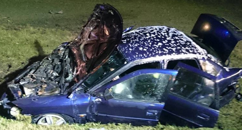 Wypadek w Chrzczanach: mieszkaniec Kampinosu jechał pod prąd