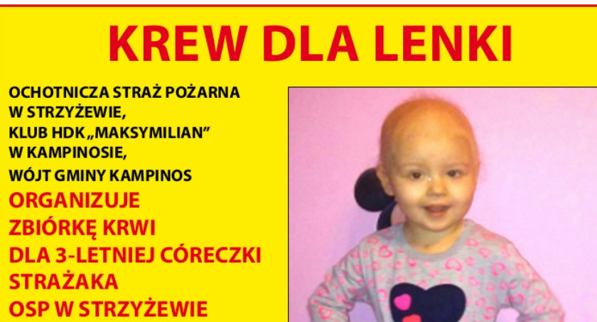 OSP Strzyżew: córeczka strażaka potrzebuje naszej pomocy