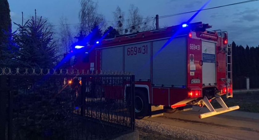 Pożar sadzy w kominie 