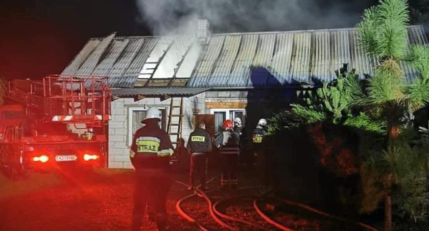 Kampinos - rodzina straciła w pożarze dorobek życia 
