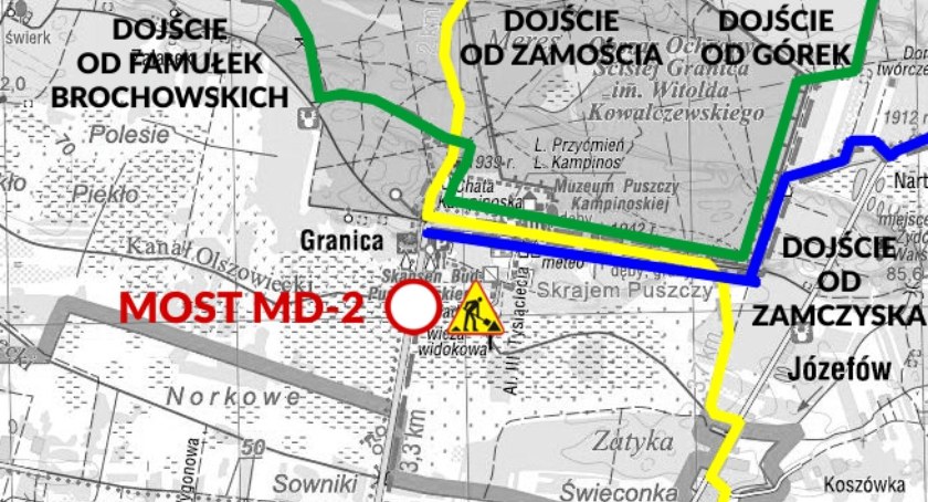 Droga do Granicy zamknięta, trwa remont mostu