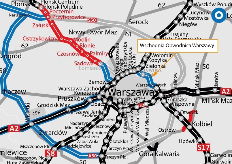 Czy powstanie pełny ring wokół Warszawy? Przełom w sprawie Wschodniej Obwodnicy