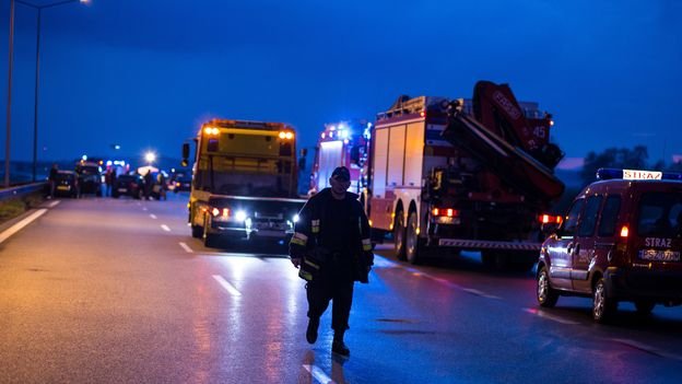 Kolejna tragedia na A2 pod Strykowem. Kobieta jechała pod prąd, zginęła na miejscu
