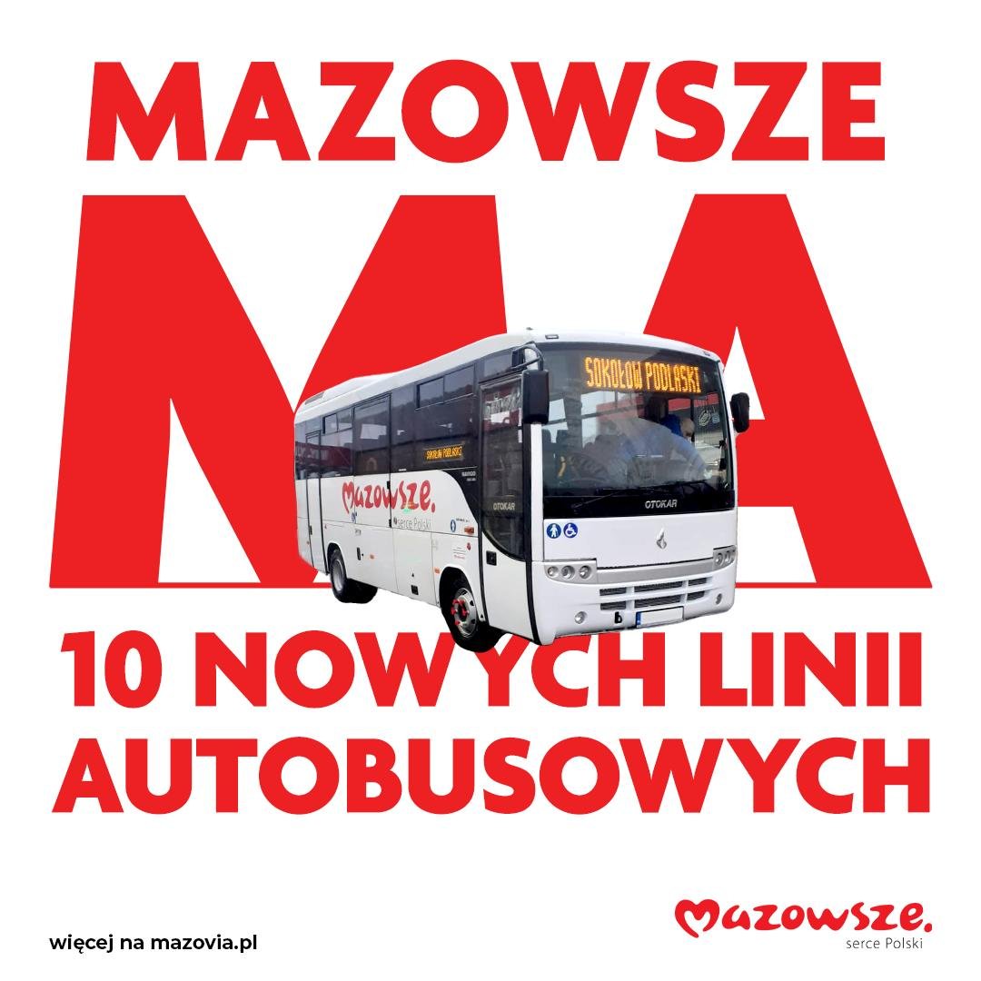Mazowsze ma nowe linie autobusowe