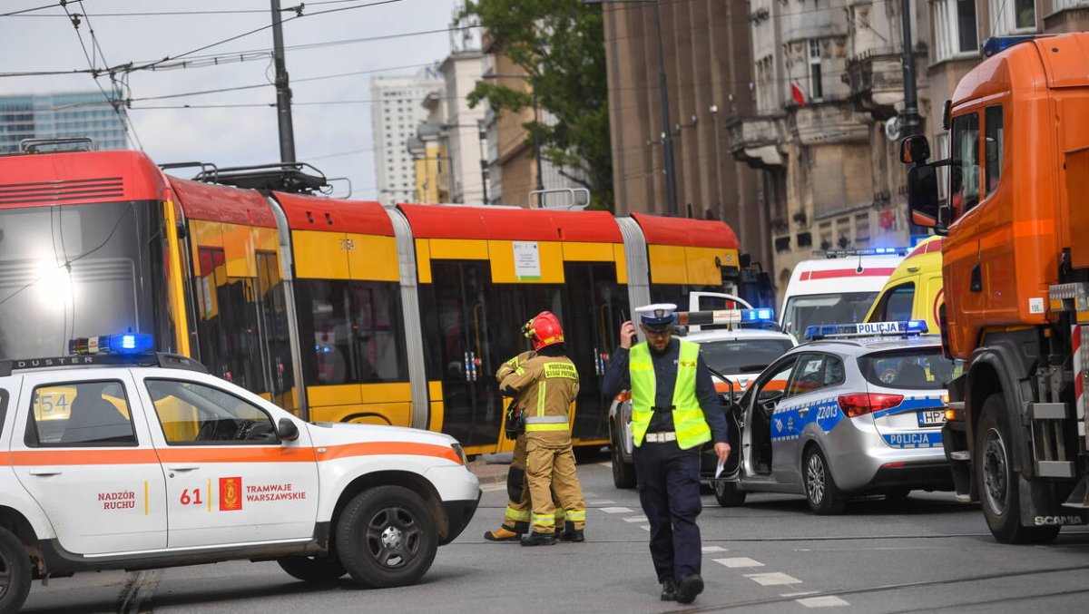 Zderzenie tramwajów na Bemowie, dwie osoby poszkodowane