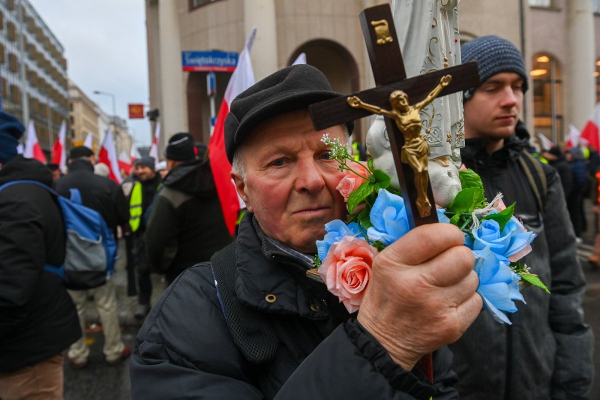 Protest rolników w Warszawie [Zdjęcia]