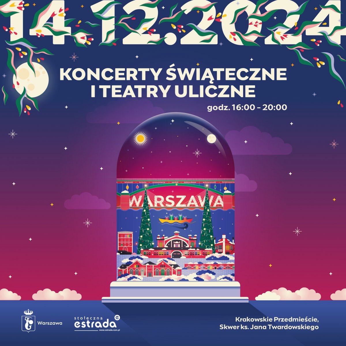 Sobotni świąteczny klimat na Krakowskim Przedmieściu