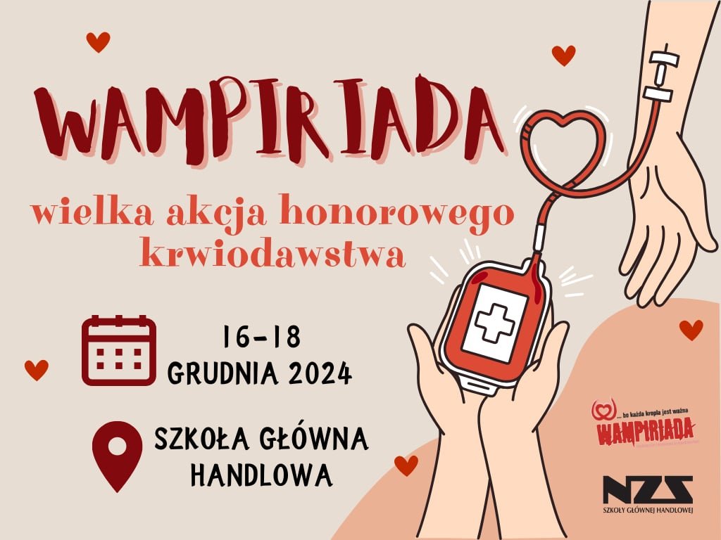 Oddaj krew i uratuj życie - weź udział w kolejnej edycji Wampiriady! 