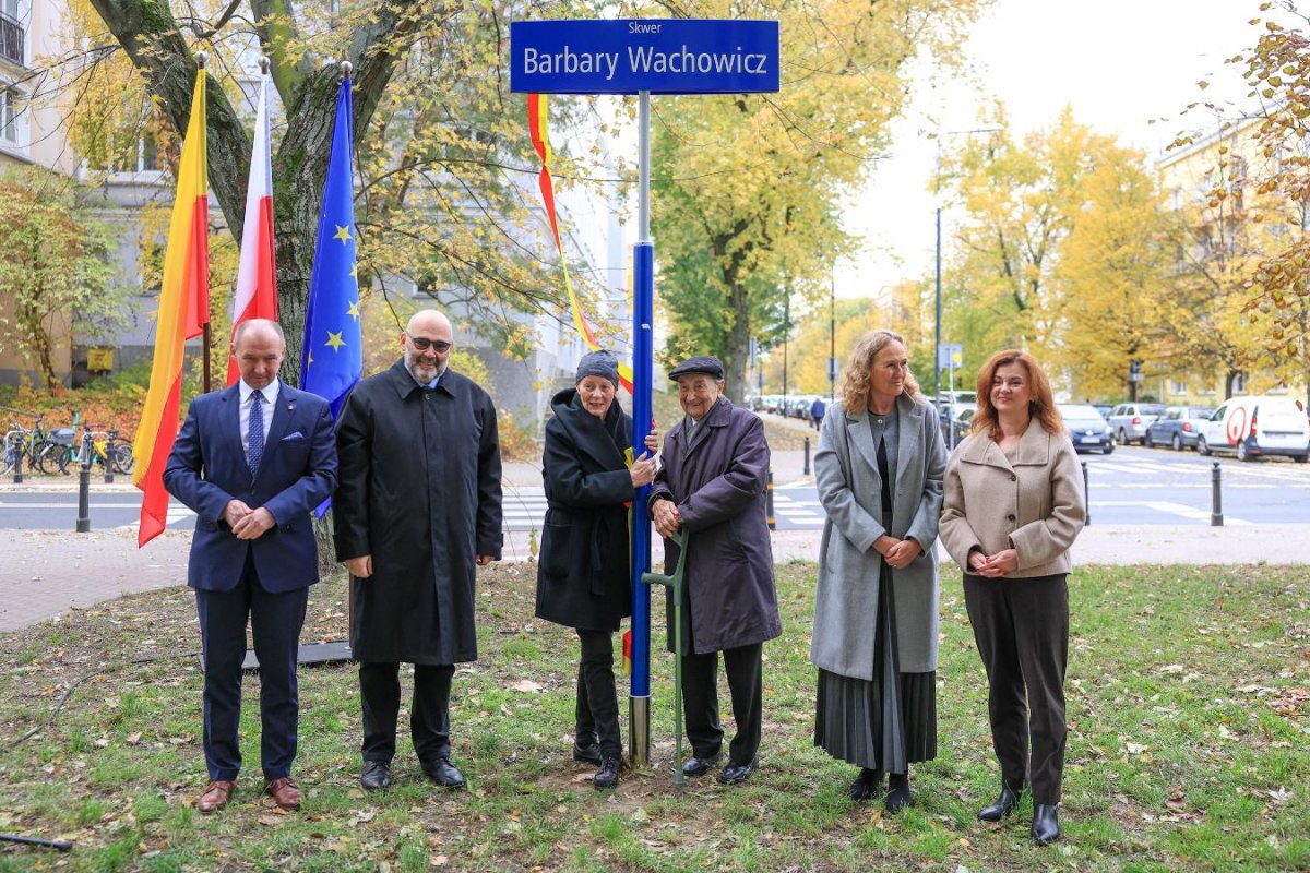 Barbara Wachowicz nieraz bywała na skwerze, który już nosi jej imię