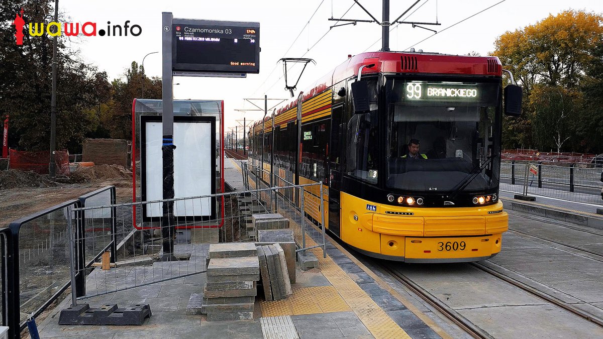 Ruszyły testy nowej trasy tramwajowej do Wilanowa [WIDEO]